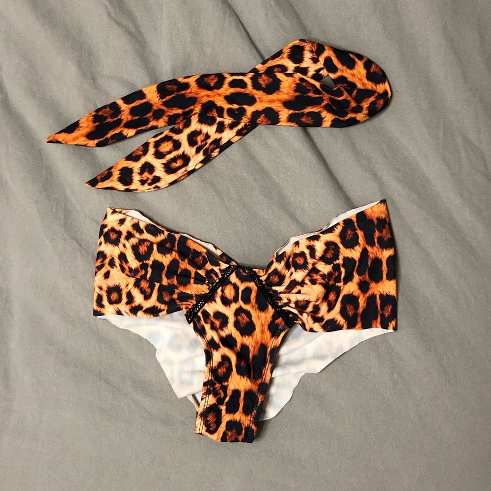 Jaymes swimwear cheeky bottoms and head scarf tie